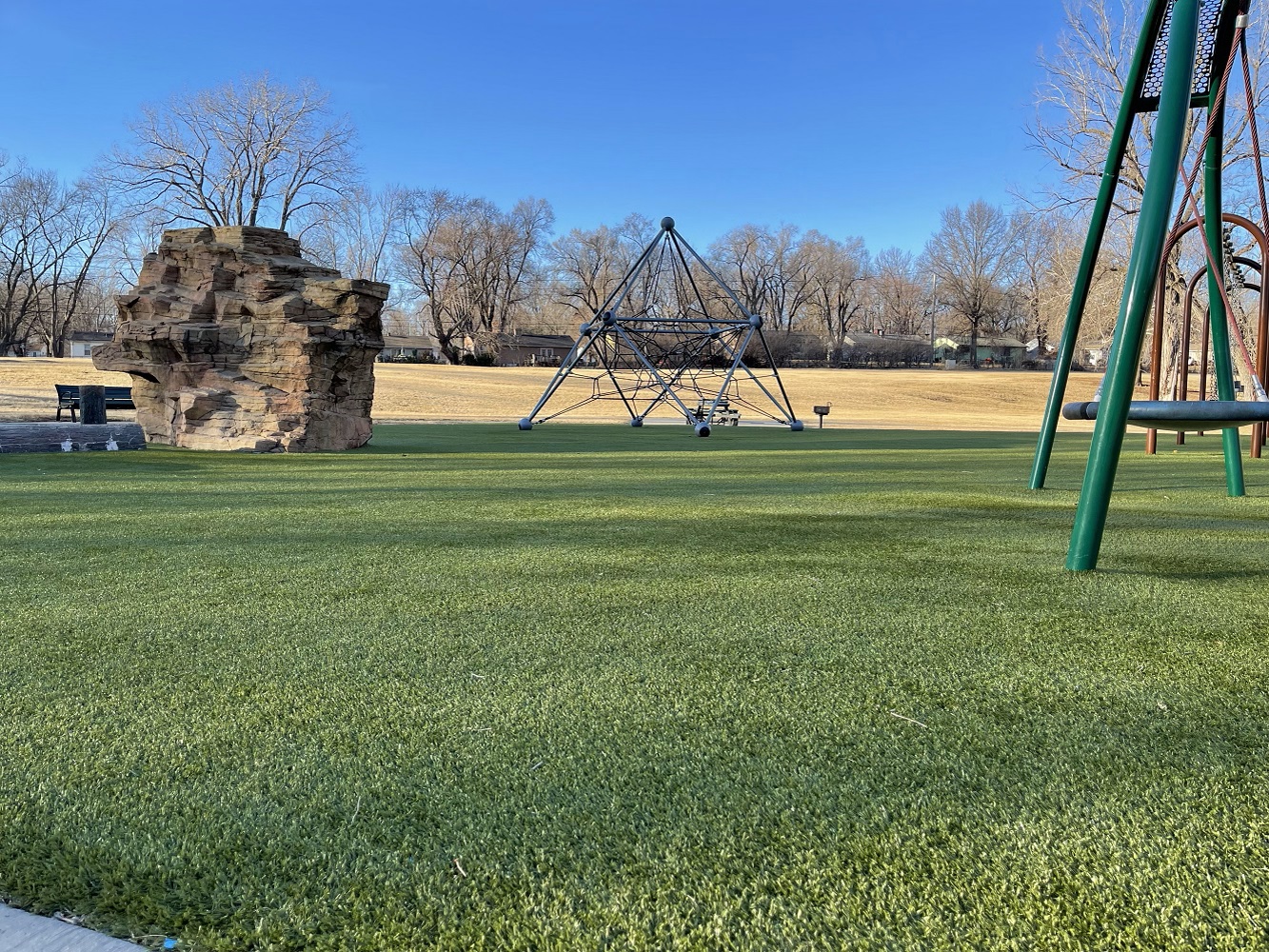 Children's play area in park