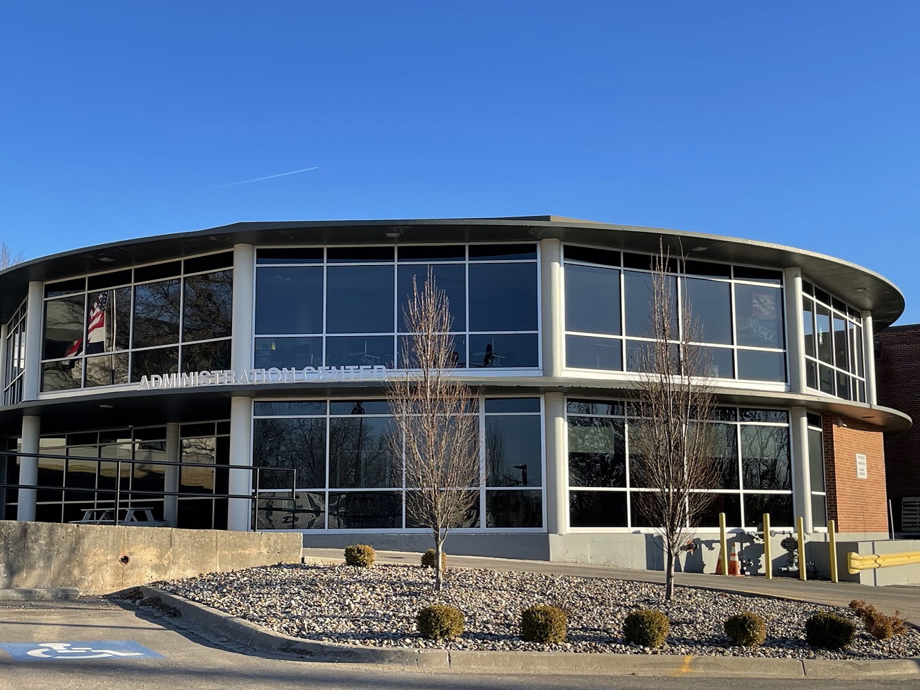 Close-up of Hickman Mills C-1 Administration Center Building